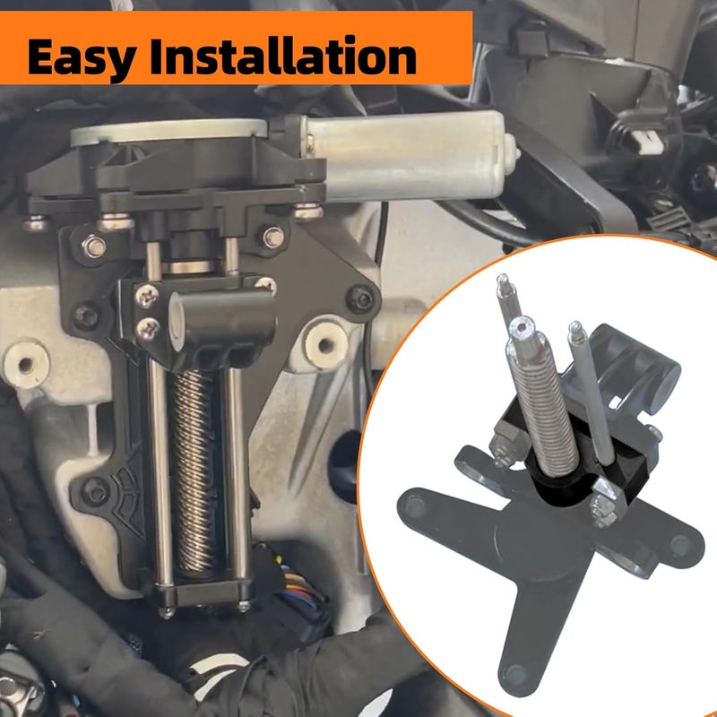 Foruly 2882222 Upgrade Aluminum Windshield Motor Gear Front with Electric Windshield for Indian Motorcycles for Indian Challenger 2020-2022 Indian Chieftain 2018-2022 Indian Roadmaster 2018-2022 - Image 4